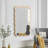 Solid Wood Wavy Rectangle Mirror-875721200-875721100-875721101