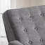 Fauteuil inclinable manuel capitonné à boutons-1752337407