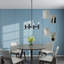 Martella 4 Light Metal Dimmable Geometric Chandelier-1617695408