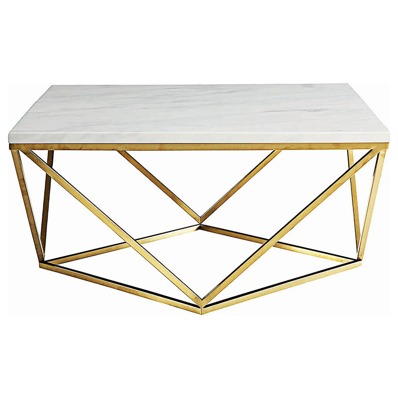 Table basse avec pieds en métal
