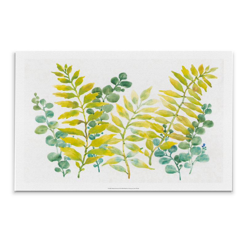 « mixed greens ii », reproduction, H 32 po x l 48 po x P 1,5 po, Toile tendue