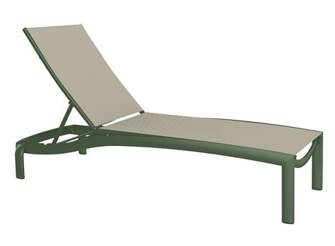 Kor Outdoor Chaise Lounge, Sparkling Water, Snow