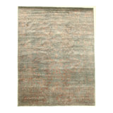Hand Knotted Area Rug in Gray/Beige