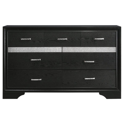 Commode 9 tiroirs Annie noire