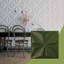 L 19 5/8 po x H 19 5/8 po Panneau mural décoratif 3D EnduraWall Riley, vert canyon satiné UltraCover (couvre 2,67 pieds carrés)-123529412