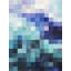 Pixelized Landscape - Modern Mountains, toile pour décoration intérieure-119951016