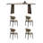 Light luxury design dining table and chair set-112224379