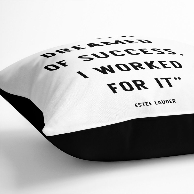 Square Cushion, Black, 40cm H x 40cm W x 15cm D