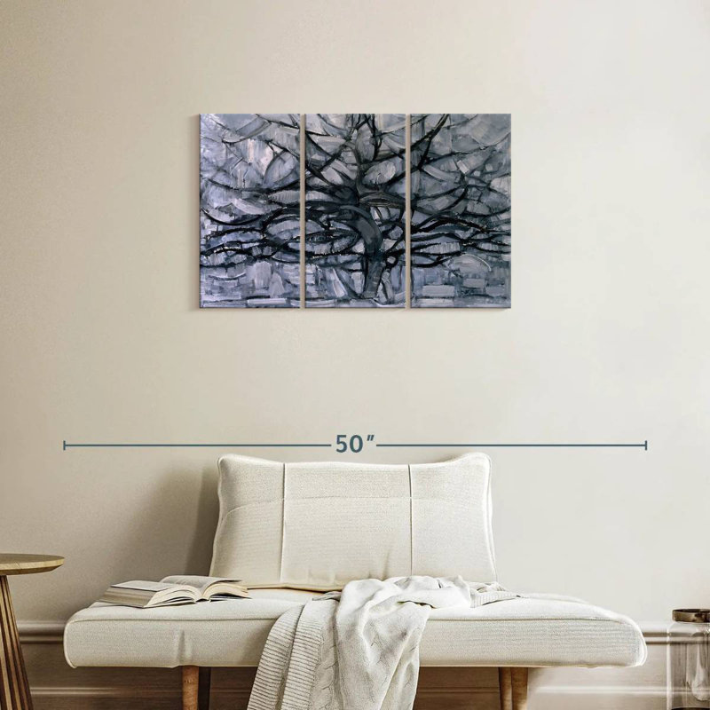 Arbre gris, H 20 po x l 33 po