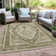 Machine Washable Indoor/Outdoor Xhevrie Linen Rug