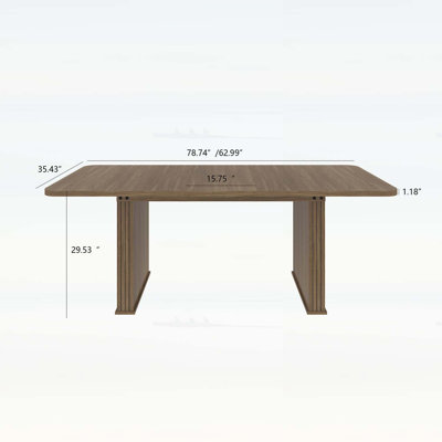Modern Extendable Dining Table for 6-10 People,for Elegant and Spacious Dining