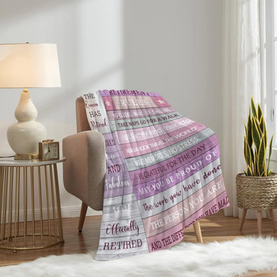 Retirement Gifts for Women Men 2026 Coworker Teacher Retirement Gifts Best Gifts for Retirement Blanket Retirement Gift Warm Soft Flannel Blanket for All Season Cozy Plush Blanket, 60x80 inch