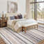 Tapis décoratif moderne à rayures 6 x 9 Modern-616416443