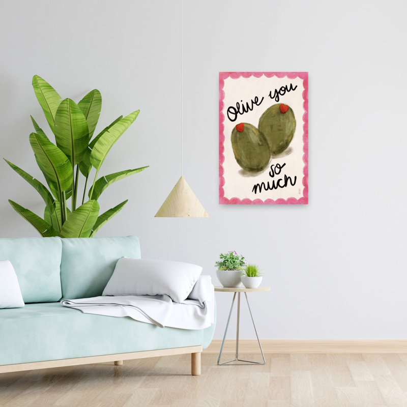 Olive You So Much by Dirkie Nell - Wrapped Canvas Print, 60.96 cm H x 40.64 cm W