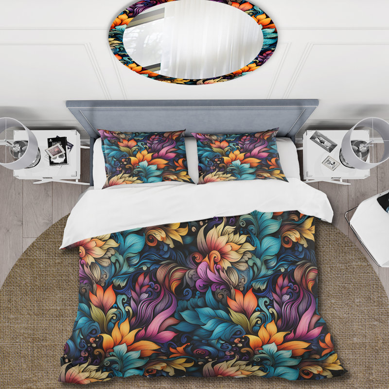 Ensemble de housse de couette Exotic Tapestries Boho, Housse de couette pour très grand lit et 2 très