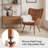 Aichele 29" W x 31.5" D Faux Leather Wingback Chair-1067590432