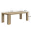 Ensemble de table de salle à manger 6 personnes Chassidi avec chaises rembourrées et structure en bois