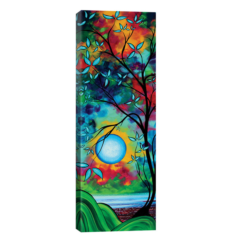 Under The Light Of The Blue Moon I by Megan Duncanson - Wrapped Canvas Panoramic Painting