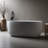 51'' X 25.6'' Freestanding Soaking Solid Surface Stone Resin Bathtub-117215679