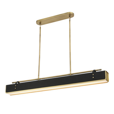 Luminaire suspendu linéaire moderne à 1 lumière