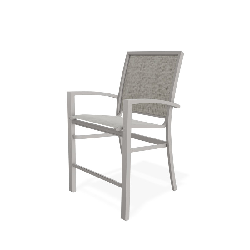 Tabouret de comptoir d'extérieur 26 po Kendall, Gris chaleureux, Fumée