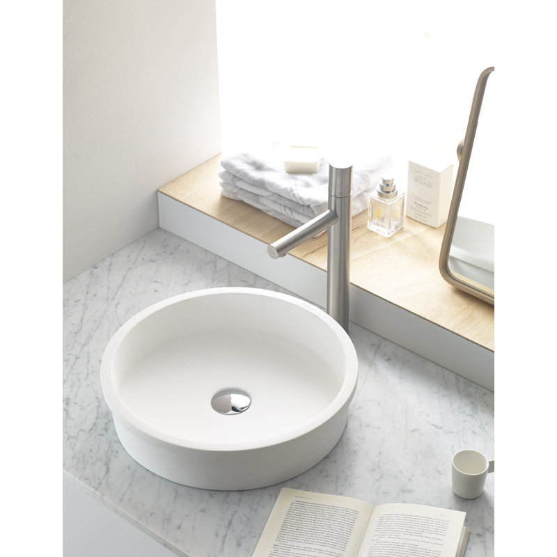 Secret Bath Brest 16.5 " Solid Surface Oval Bathroom Sink