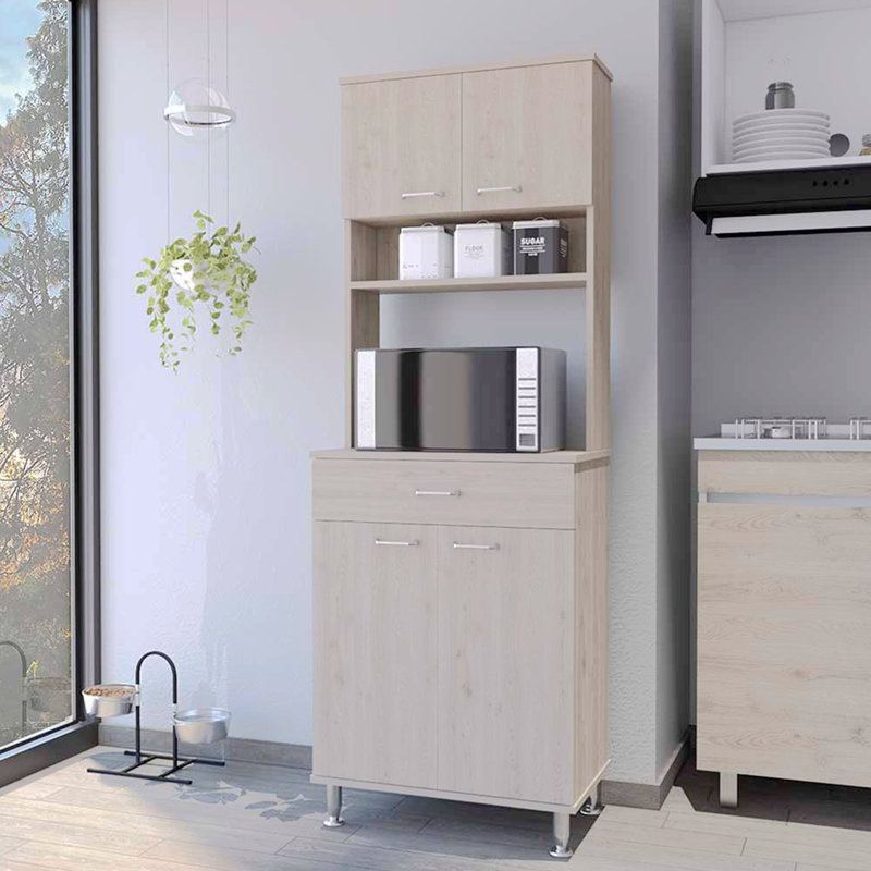 Armoire à deux portes doubles, Gris clair