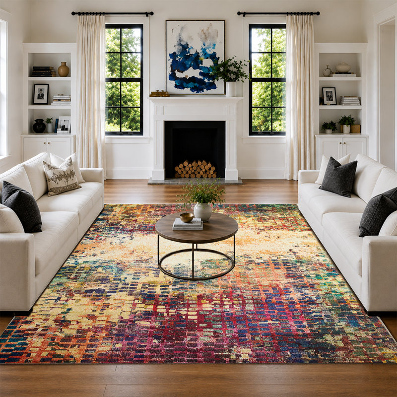 Arvada Rectangle Oriental Shag, 120cm x 170cm