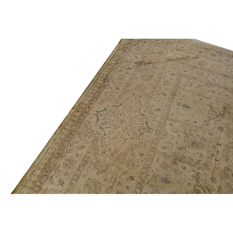 Silk Oriental Area Rug in Beige