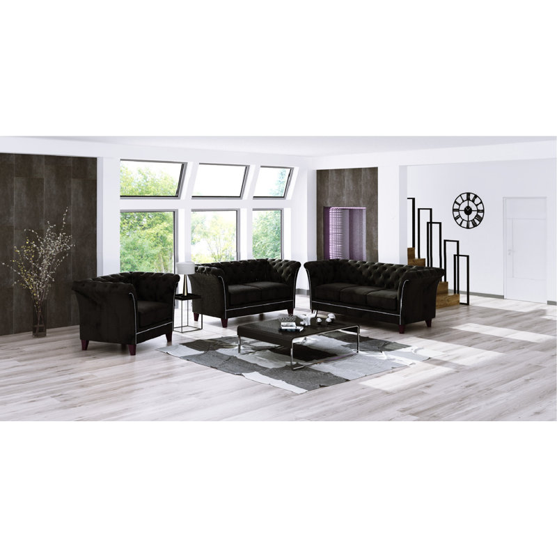  3 Seater Sofa, Black