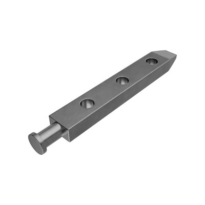 6CD32EADC1174FB7B82ACDB3FEA1B880 Pivot Bar Zinc Material 2-1/2" Length 5/8" Center to Center Hole Gray Finish