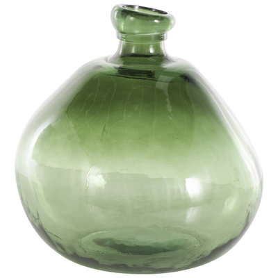 Vase en verre recyclé fait à la main Dorival