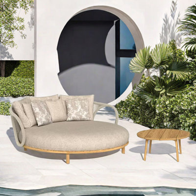 Courtyard Balcony Leisure Patio Sofa Set 2 - Person Patio Conversation Set with Cushions