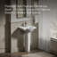Veer™ Ceramic Pedestal Bathroom Sink with Overflow-19195676-46044463-10942335