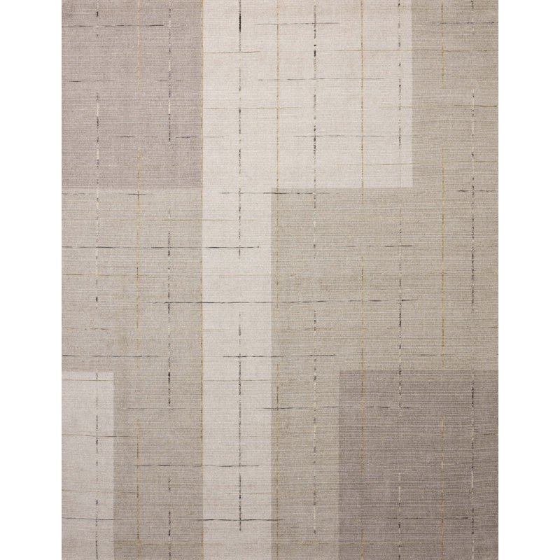  Tapis colombe / multicolore Alistair, Carré 1 pi 6 po