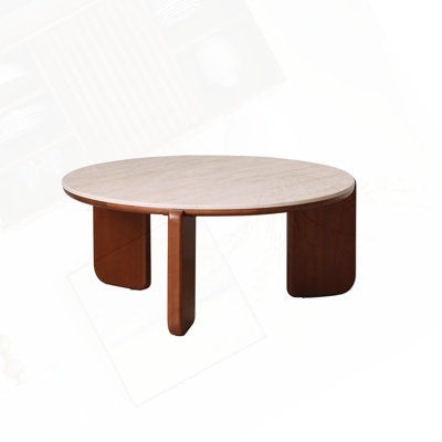 Table basse en chêne massif avec pieds sculpturaux sculptés