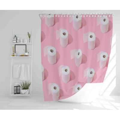 Minah 13 Piece Polyester Shower Curtain Set