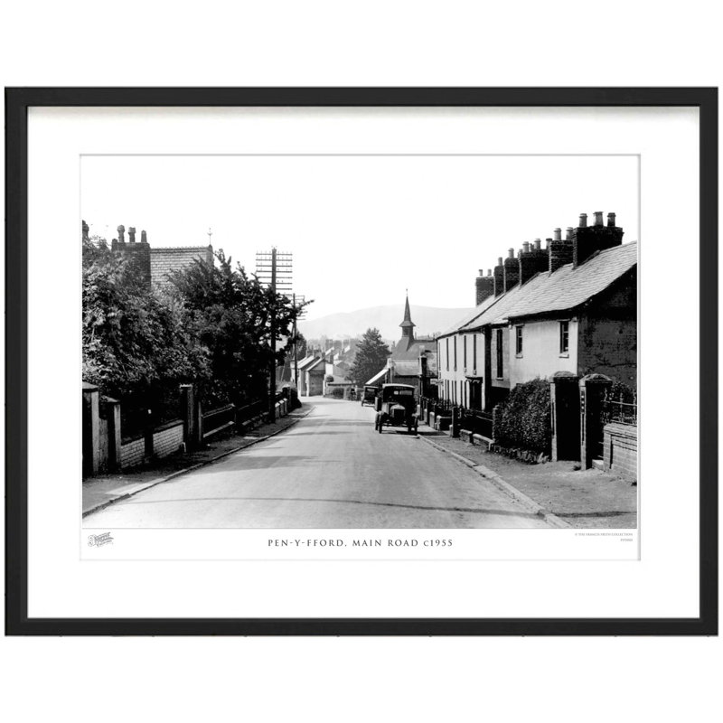 Pen-Y-Fford, Main Road C1955 by Francis Frith - Single Picture Frame Print, 60cm H x 80cm W x 2.3cm D