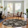 Premium Machine Washable Prisco Black Rug