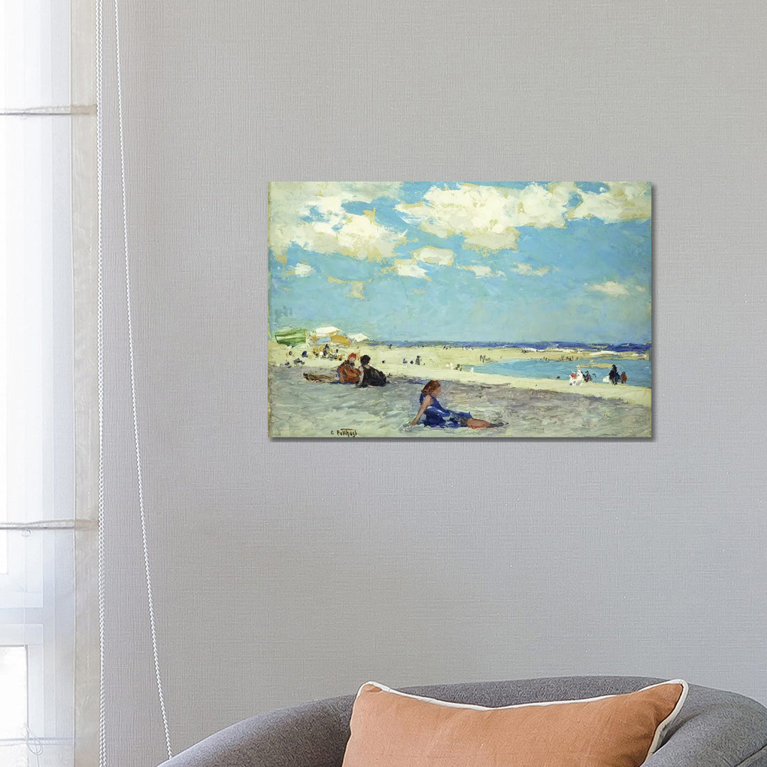Long Beach by Edward Henry Potthast - Wrapped Canvas Painting