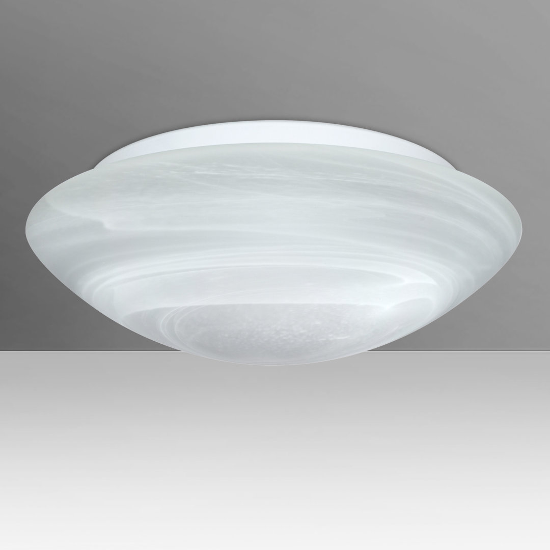 Nova Marble 1 - Bulb Outdoor Flush Mount Besa Lighting Bulb 