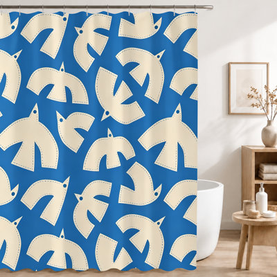 Shower Curtains with Hooks Included
