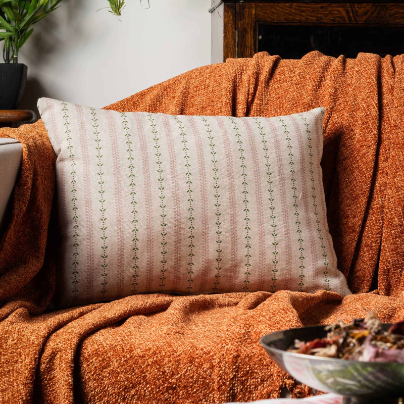 Striped Cushion, 43x30cm, Feather filled