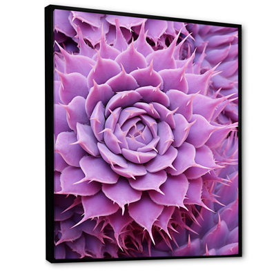 Cactus Mauve Majesty sur toile