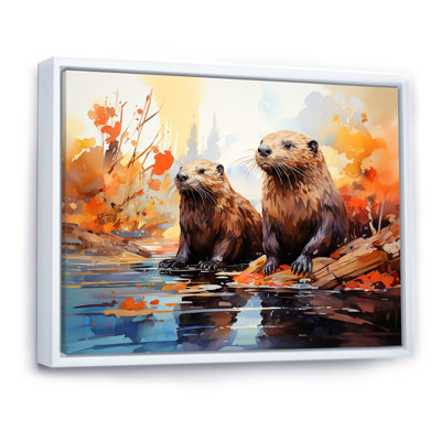 Portrait of Beavers Habitat sur toile