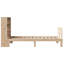 Bookcase Bed Without Mattress Solid Wood Pine-1260645470