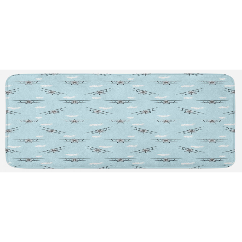 Modern & Contemporary Synthetic Kitchen Mat