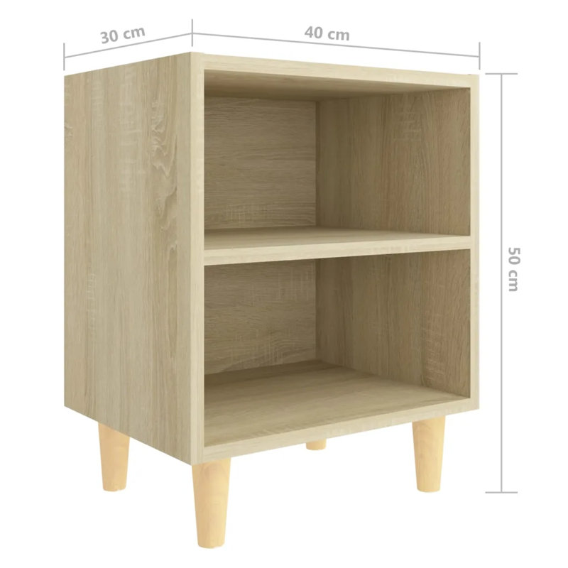 Sheryl 40cm W Bedside Table, Sonoma Oak, Individual