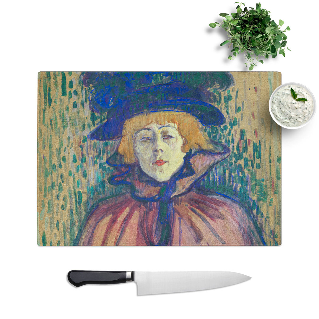 Jane Avril Portrait by Henri De Toulouse-Lautrec Chopping Board