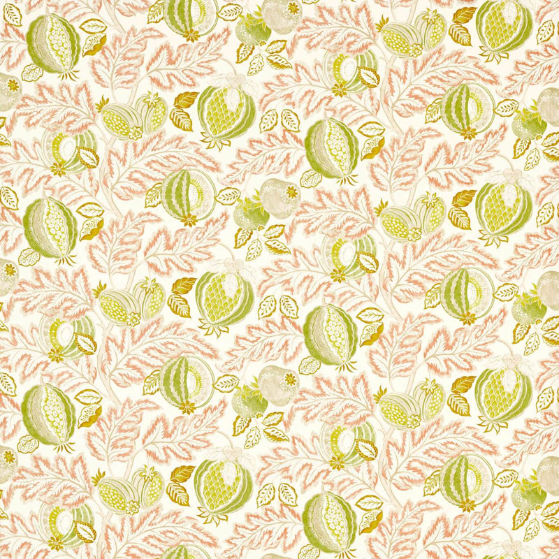 Cantaloupe Fabric, Matcha/Conch
